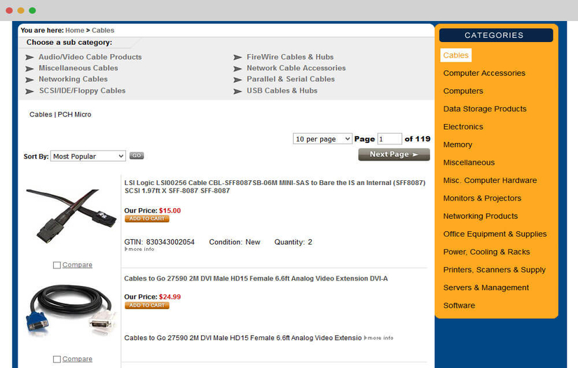 PCH Micro Inc - Website Design & Development screenshot 2